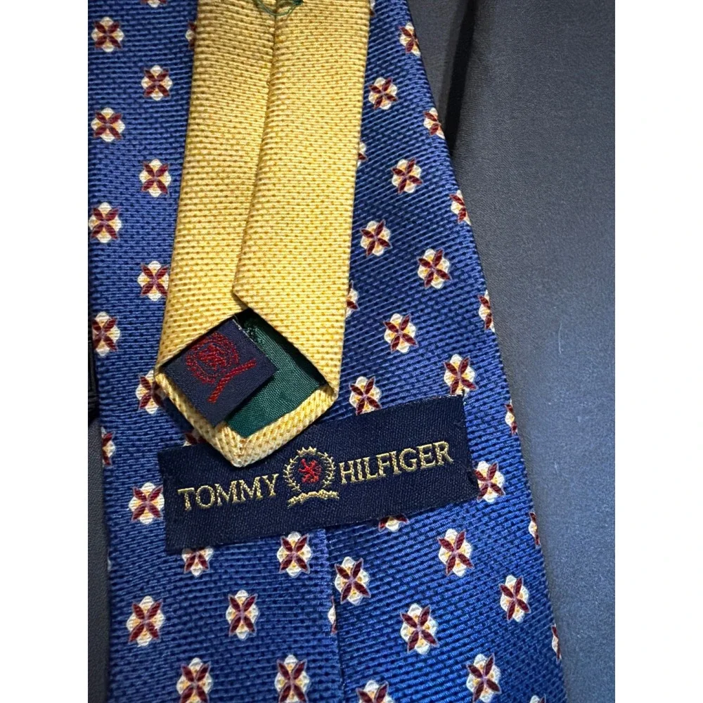 Mens Silk Tie Lot 8pc Polo Ralph Lauren Tommy Hilfiger Paisley Plaid Geometric